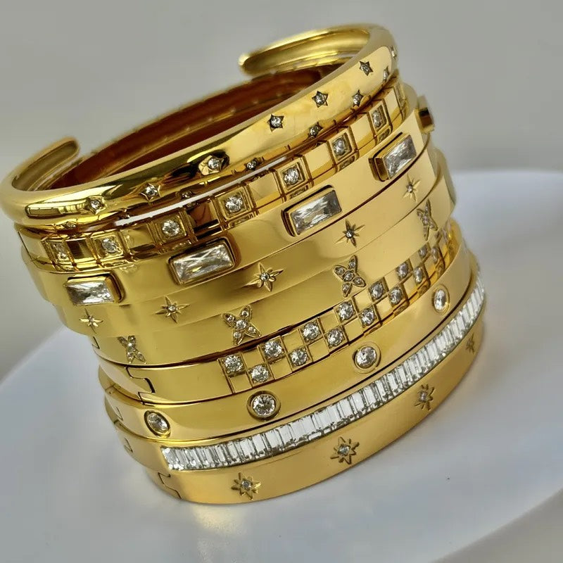 Luxe Crystal Cuff Bangles