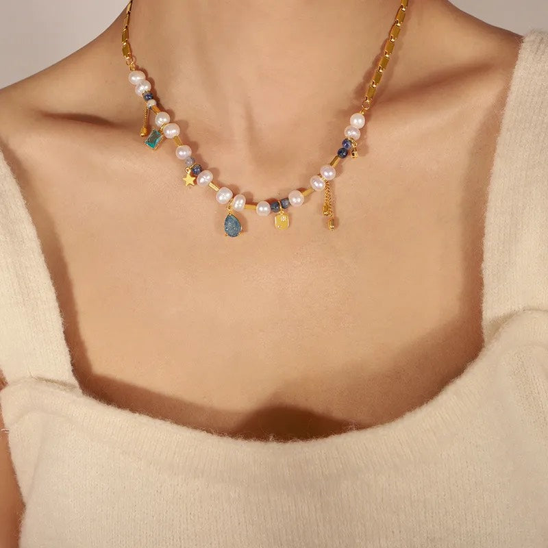 Pearl Charm Necklace