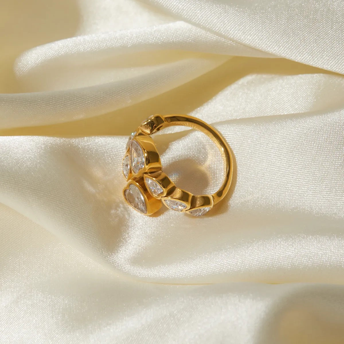 Royal Crystal Statement Ring