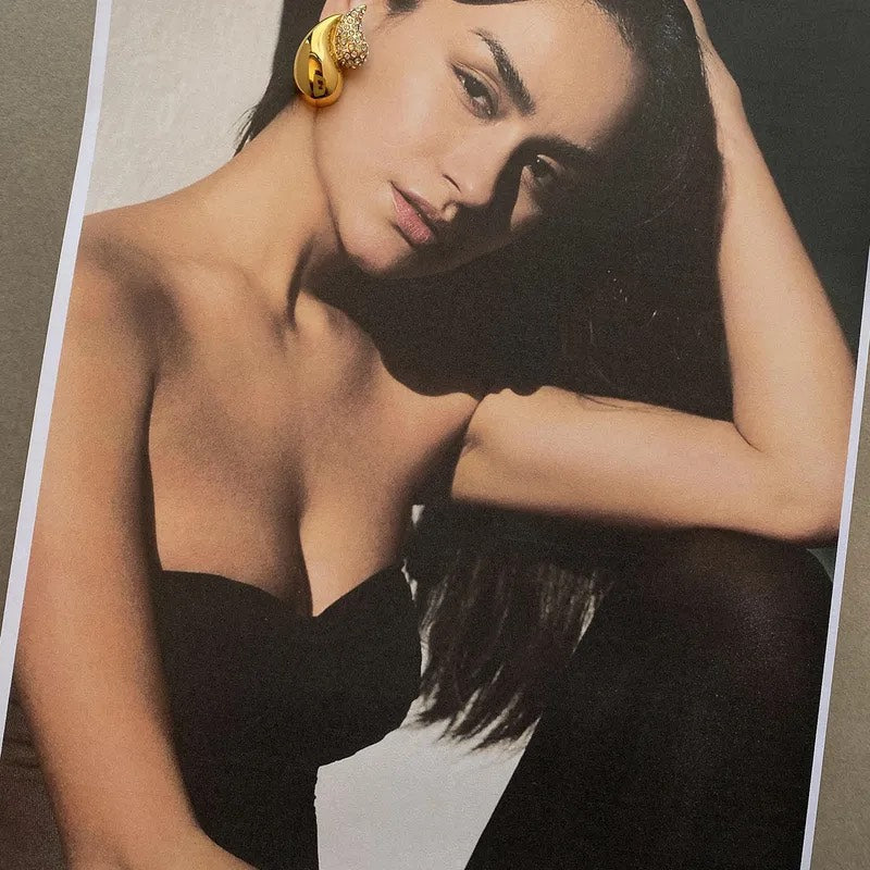 Crystal Wave Studs