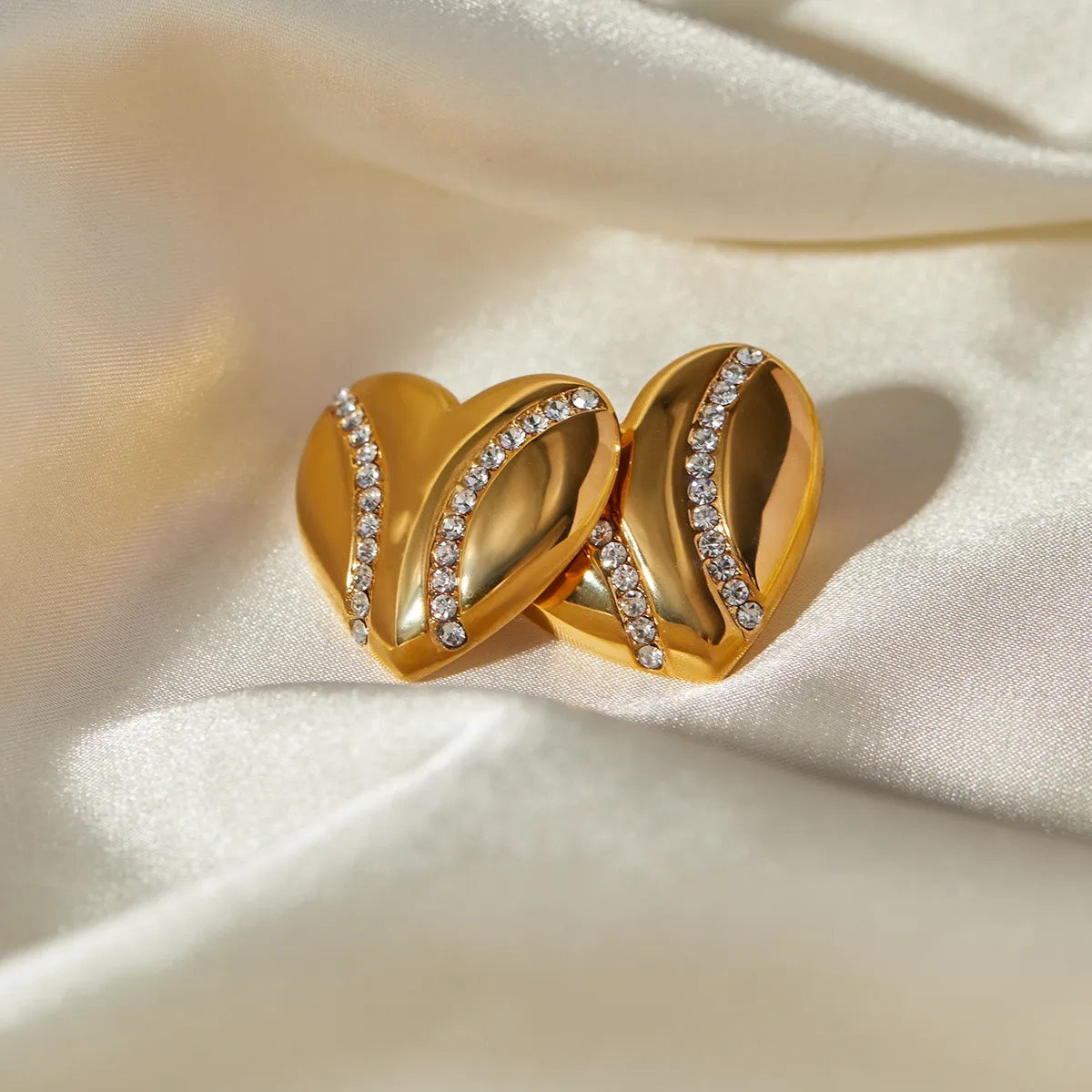 Crystal Curve Studs