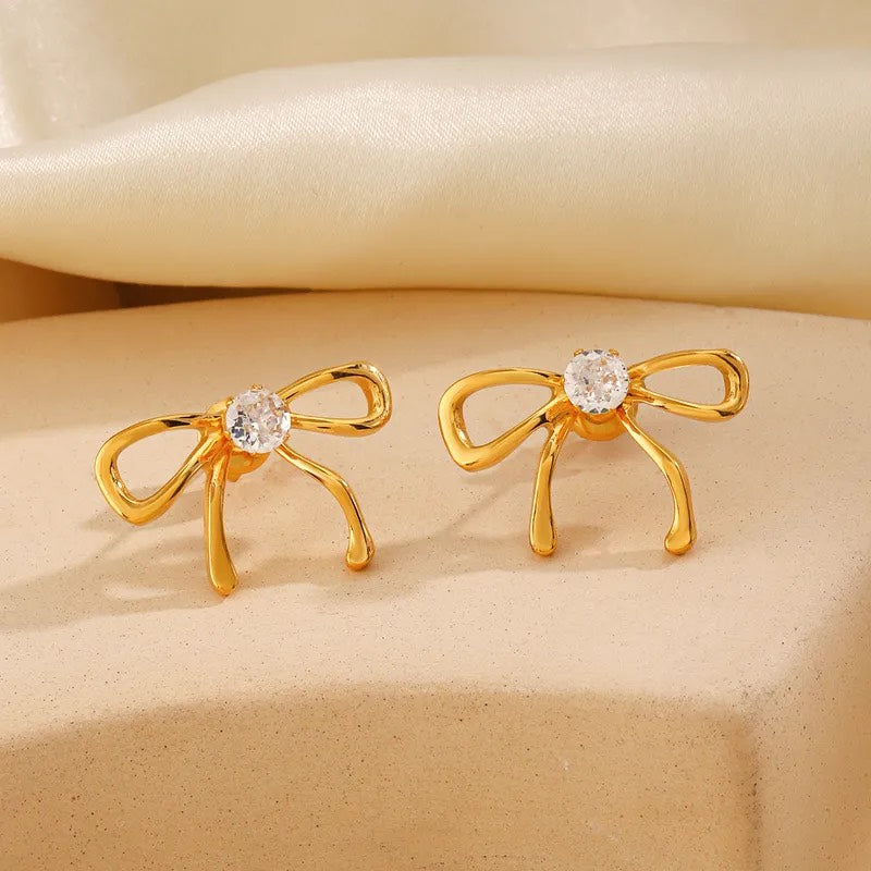 Crystal Bow Studs