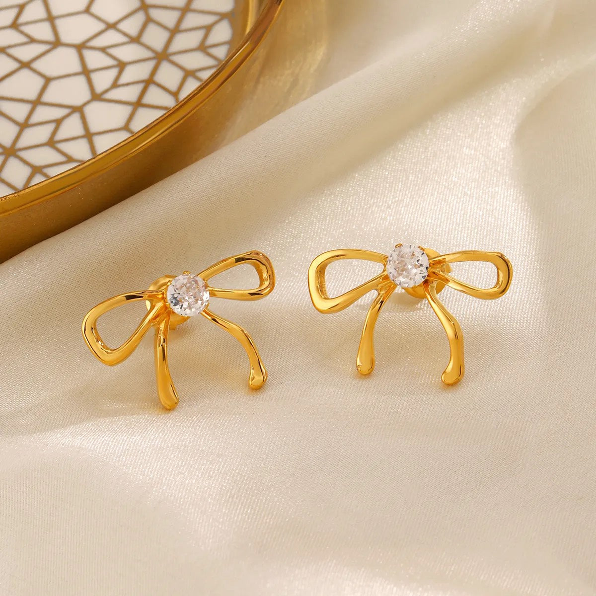 Crystal Bow Studs
